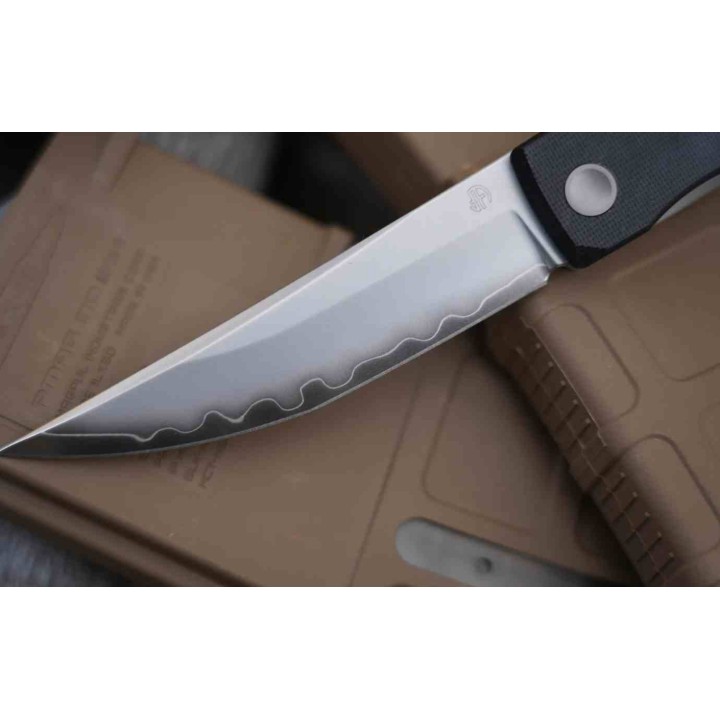 Couteau North Mountain The Kaiken G10 Lame Tanto Acier SLD-Magic Manche G10 Linerlock NMB250222 - Livraison Gratuite