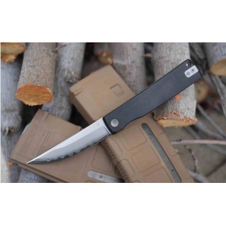 Couteau North Mountain The Kaiken G10 Lame Tanto Acier SLD-Magic Manche G10 Linerlock NMB250222 - Livraison Gratuite