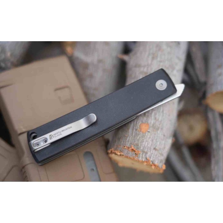 Couteau North Mountain The Kaiken G10 Lame Tanto Acier SLD-Magic Manche G10 Linerlock NMB250222 - Livraison Gratuite