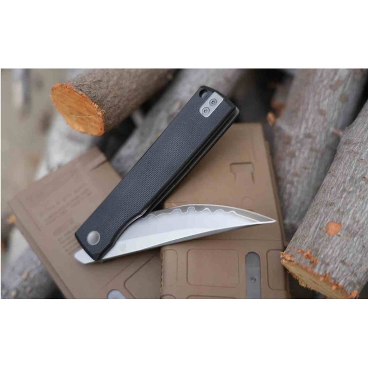 Couteau North Mountain The Kaiken G10 Lame Tanto Acier SLD-Magic Manche G10 Linerlock NMB250222 - Livraison Gratuite