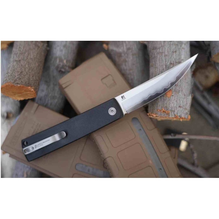 Couteau North Mountain The Kaiken G10 Lame Tanto Acier SLD-Magic Manche G10 Linerlock NMB250222 - Livraison Gratuite