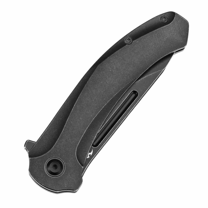 Couteau Kansept Hira Lame Tanto Acier CPM S35VN Blackwash Manche Titane Blackwash Frame Lock K1090A1 - Livraison Gratuite