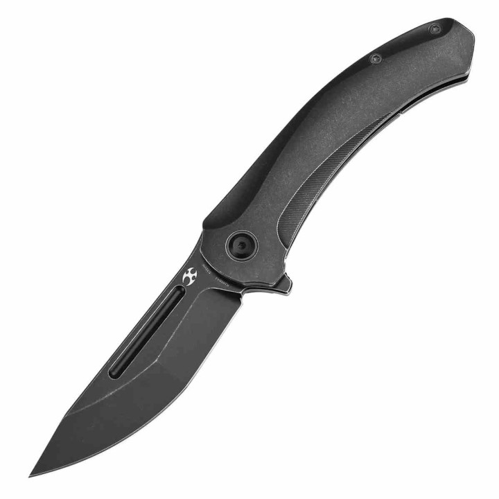 Couteau Kansept Hira Lame Tanto Acier CPM S35VN Blackwash Manche Titane Blackwash Frame Lock K1090A1 - Livraison Gratuite