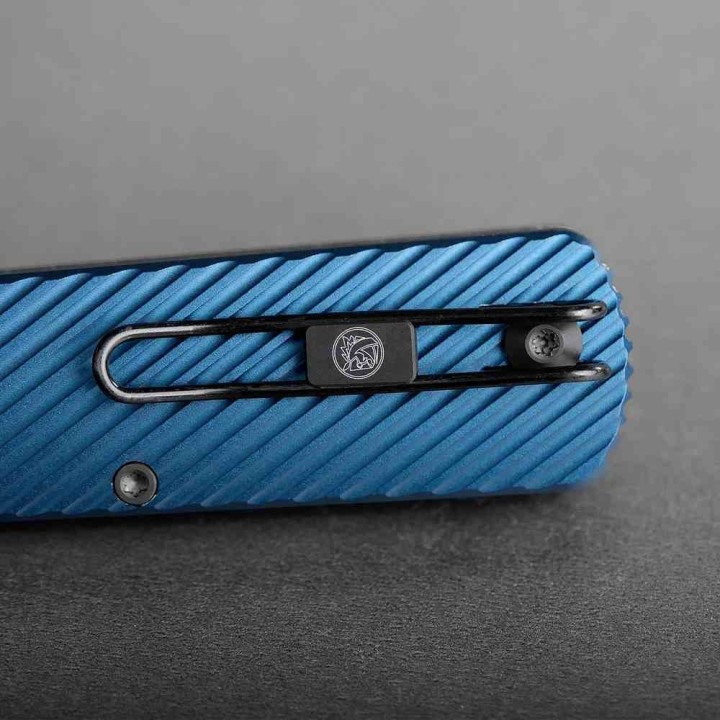 Couteau Vosteed Vombat Crossbar Lock Lame Zulu Acier M390 Stonewash Manche Aluminium Bleu VOSA4103 - Livraison Gratuite