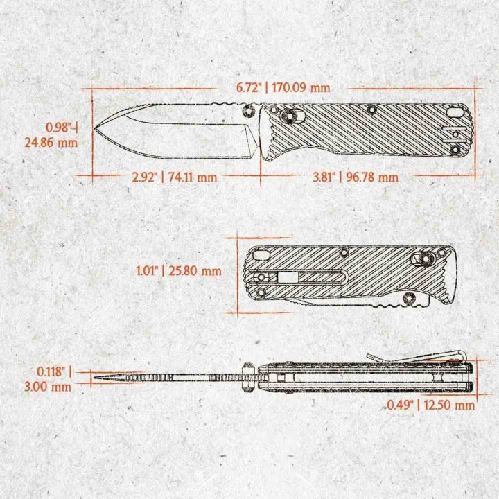 Couteau Vosteed Vombat Crossbar Lock Lame Zulu Acier M390 Stonewash Manche Aluminium Bleu VOSA4103 - Livraison Gratuite
