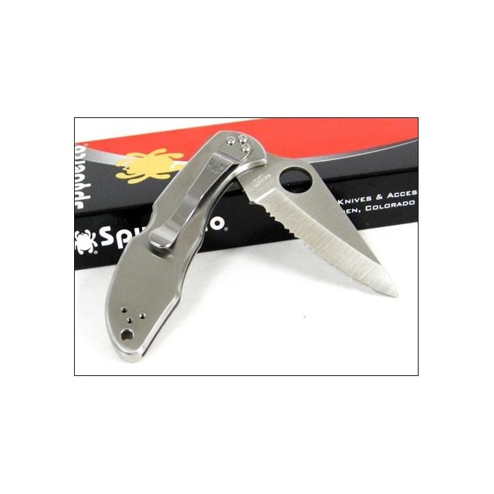 Couteau SPYDERCO DELICA 4 SC11S Tout Acier Japan VG10