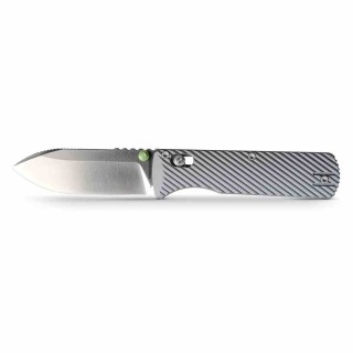 Couteau Vosteed Vombat Crossbar Lock Lame Zulu Acier M390 Satin Manche Aluminium Gray VOSA4104 - Livraison Gratuite