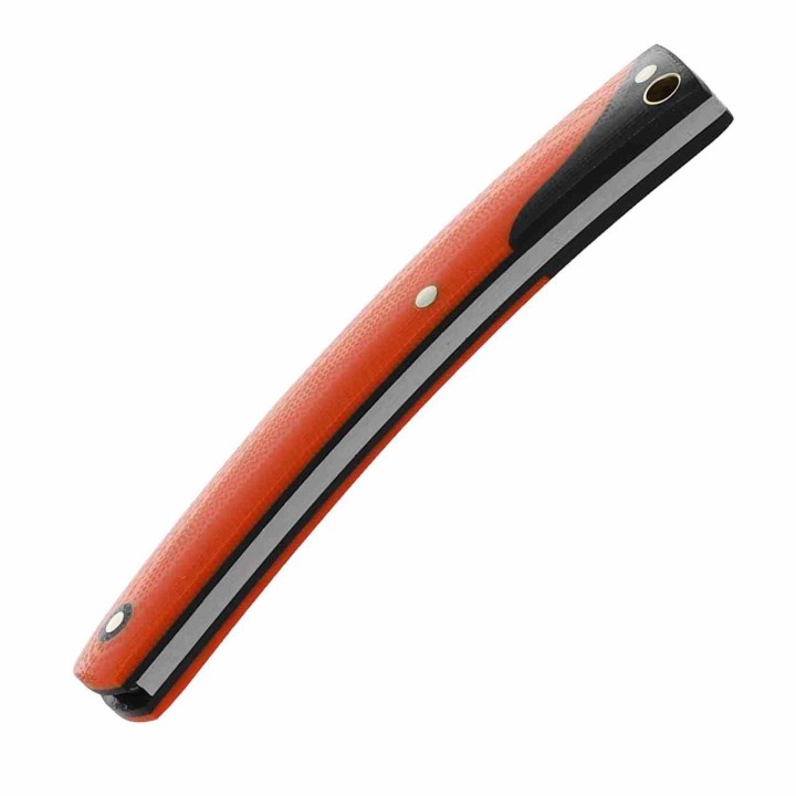 Lot de 3 Couteau De Druide Marbles Reaper Lame Wharncliffe Acier 440A Manche G10 Orange MR590 - Livraison Gratuite