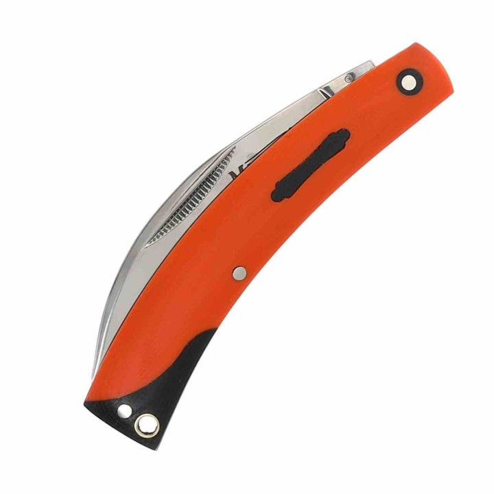 Lot de 3 Couteau De Druide Marbles Reaper Lame Wharncliffe Acier 440A Manche G10 Orange MR590 - Livraison Gratuite