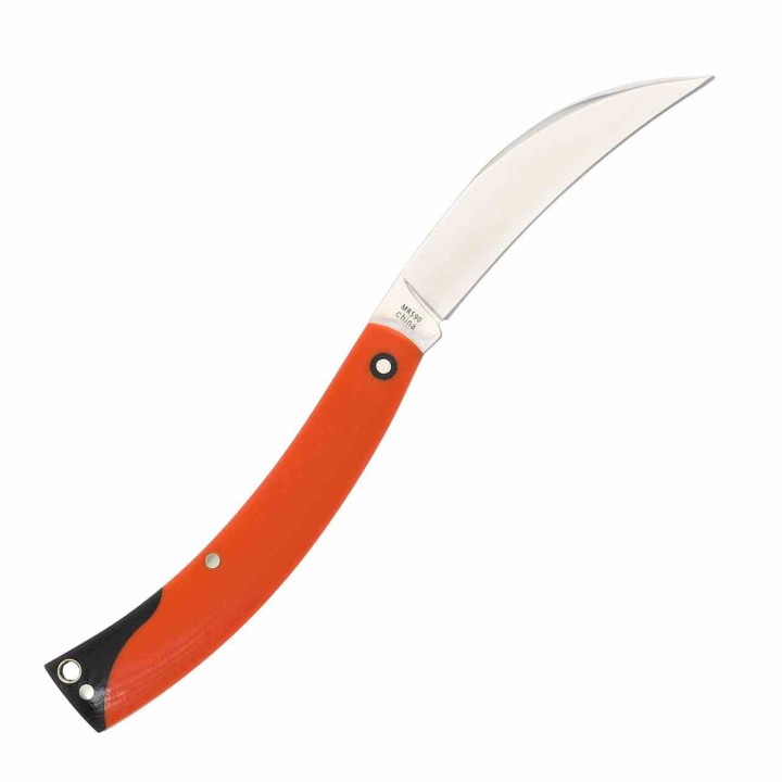 Lot de 3 Couteau De Druide Marbles Reaper Lame Wharncliffe Acier 440A Manche G10 Orange MR590 - Livraison Gratuite