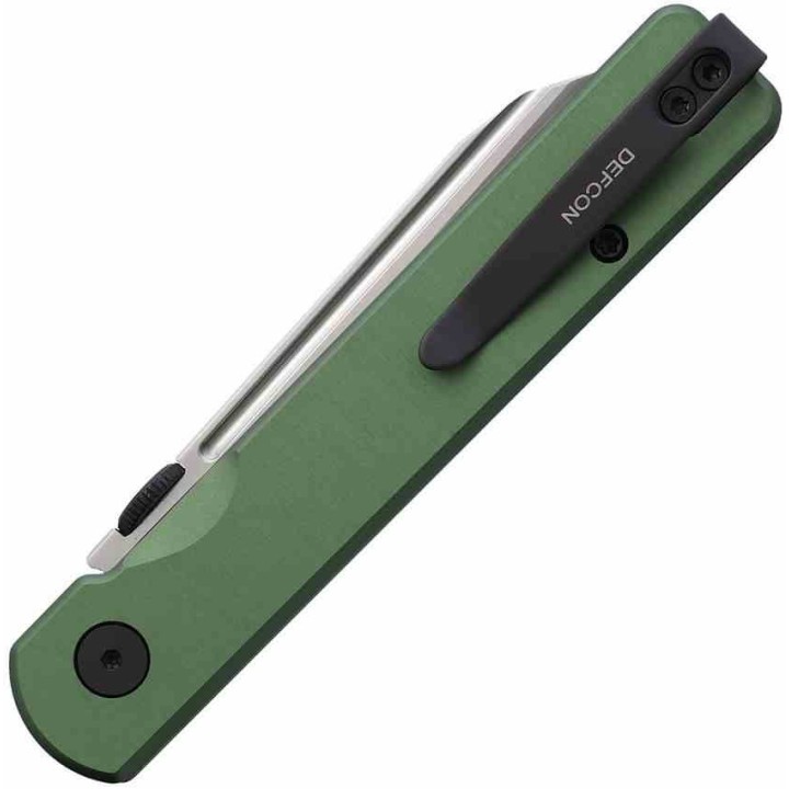 Couteau Defcon Operator Lame Tanto Reverse Acier 14C28N Manche Alu OD Green TD013OD - Livraison Gratuite
