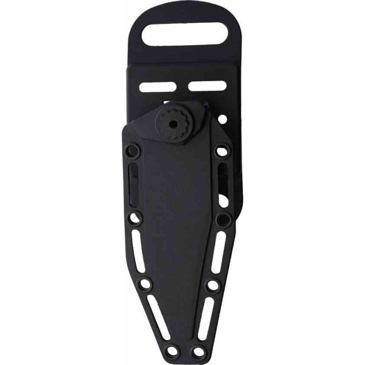 Couteau à Lame Fixe WithArmour Lame Clip Point Acier Inoxydable Noire Manche ABS Noir WARG2E49 - Livraison Gratuite