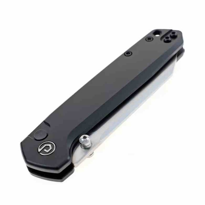 Couteau Defcon Tier 2 Lame Sheepsfoot Acier 14C28N Manche Alu Black Button-Lock TD015BK - Livraison Gratuite