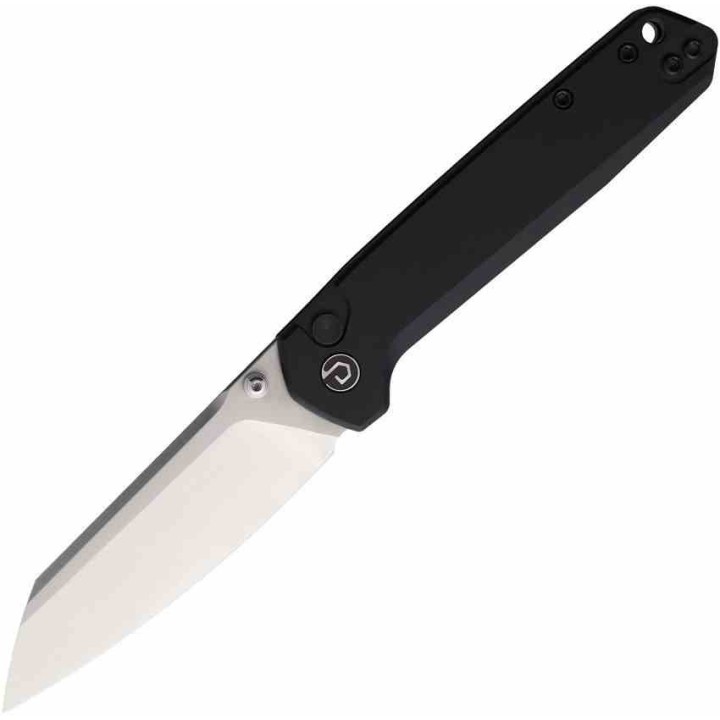 Couteau Defcon Tier 2 Lame Sheepsfoot Acier 14C28N Manche Alu Black Button-Lock TD015BK - Livraison Gratuite