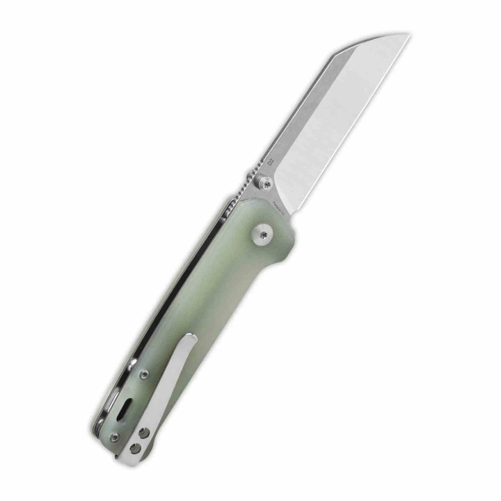 Couteau QSP Penguin V2 Sheepfoot Acier D2 Manche G10 Jade Sécurité Liner Lock QS130V2G1 - Livraison Gratuite