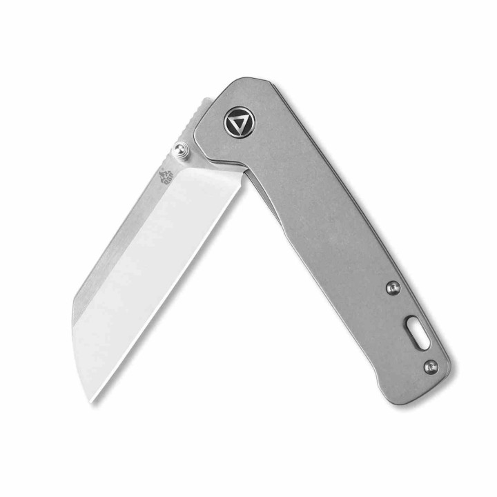 Couteau QSP Penguin Sheepfoot Acier 154CM Manche Titane Sécurité Liner Lock QS130P - Livraison Gratuite