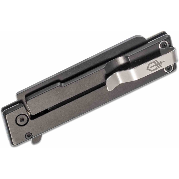 Couteau Gerber Quadrant Lame Sheepsfoot Acier 7Cr17MoV Deux Tons Manche Acier Inox & Bambou G4051 - Livraison Gratuite
