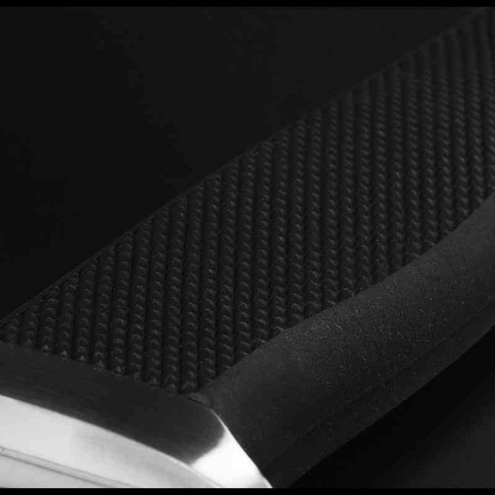 Couteau Bushcraft Fällkniven S1Pro Lame Acier Lam. CoS Manche Thermorun Noir Étui Zytel Sweden FNS1PRO - Livraison Gratuite