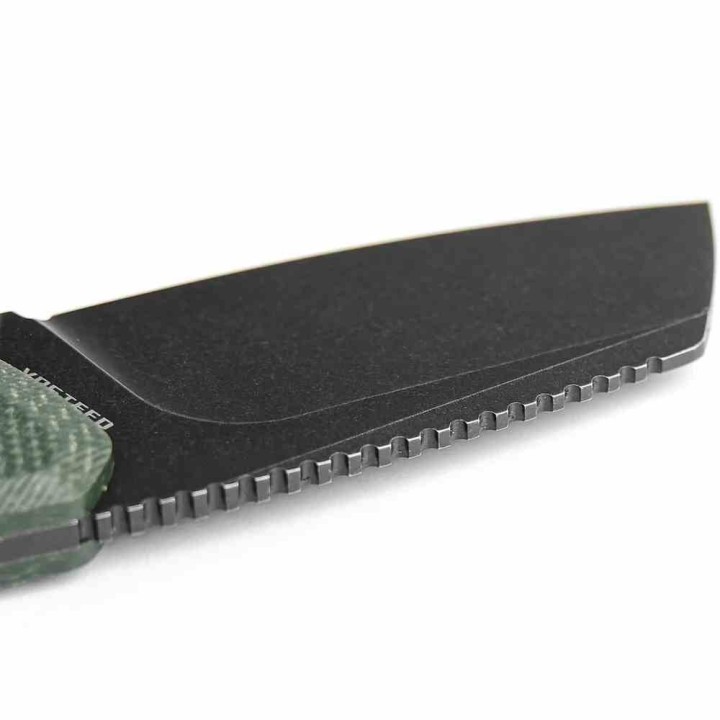 Couteau Vosteed Marmoset D0701 Lame Cleaver Acier 14C28N Manche Micarta Vert Étui Kydex VOSD0701 - Livraison Gratuite