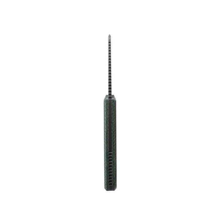 Couteau Vosteed Marmoset D0701 Lame Cleaver Acier 14C28N Manche Micarta Vert Étui Kydex VOSD0701 - Livraison Gratuite