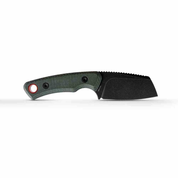 Couteau Vosteed Marmoset D0701 Lame Cleaver Acier 14C28N Manche Micarta Vert Étui Kydex VOSD0701 - Livraison Gratuite