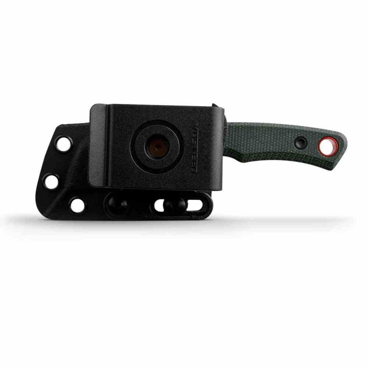 Couteau Vosteed Marmoset D0701 Lame Cleaver Acier 14C28N Manche Micarta Vert Étui Kydex VOSD0701 - Livraison Gratuite