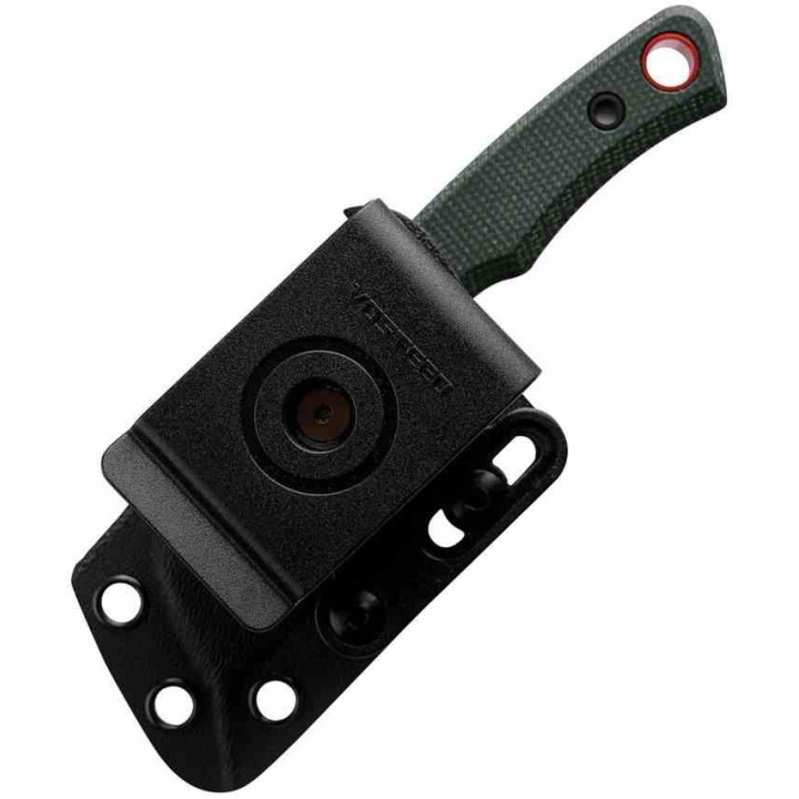 Couteau Vosteed Marmoset D0701 Lame Cleaver Acier 14C28N Manche Micarta Vert Étui Kydex VOSD0701 - Livraison Gratuite