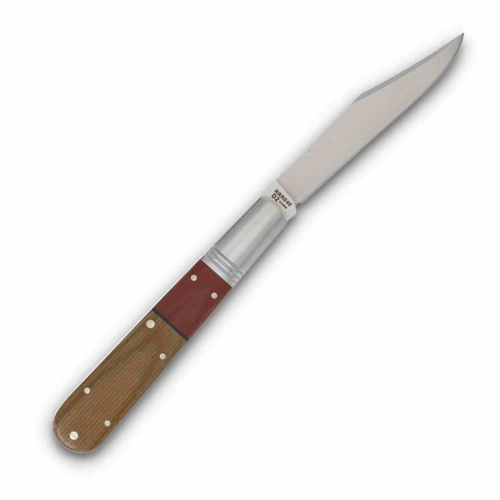 Couteau Rough Ryder Reserve Longfellow Barlow Slipjoint Lame Clip Point Acier D2 Manche Micarta RRR046 - Livraison Gratuite