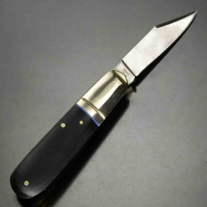 Couteau Rough Ryder Classic Carbon II Barlow Slipjoint Lames Acier Carbone T10 Manche Micarta RR2210 - Livraison Gratuite
