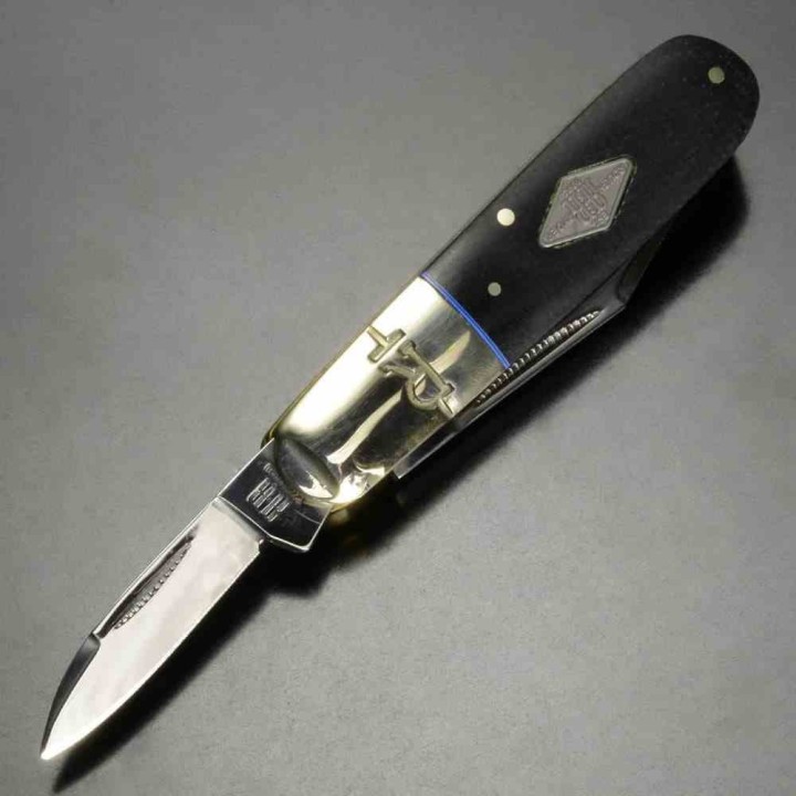Couteau Rough Ryder Classic Carbon II Barlow Slipjoint Lames Acier Carbone T10 Manche Micarta RR2210 - Livraison Gratuite