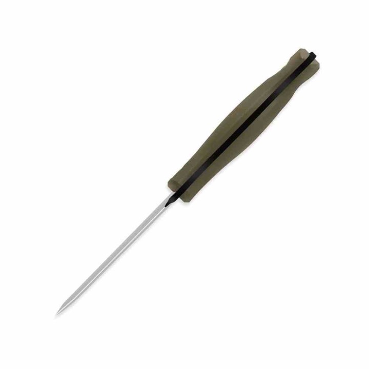 Couteau Kizer Polaris Green Lame Acier Carbone 1095 Scandi Manche G10 Étui Kydex KI1100A2 - Livraison Gratuite