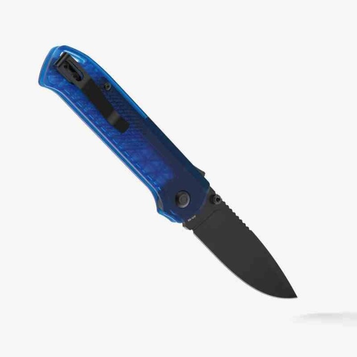 Couteau Flytanium Arcade Lite Lame Acier AUS-10A Noire Manche Polycarbonate Bleu Océan Shark Lock FLY1395BB - Livraison Gratuite