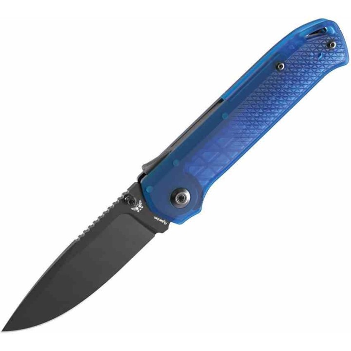 Couteau Flytanium Arcade Lite Lame Acier AUS-10A Noire Manche Polycarbonate Bleu Océan Shark Lock FLY1395BB - Livraison Gratuite