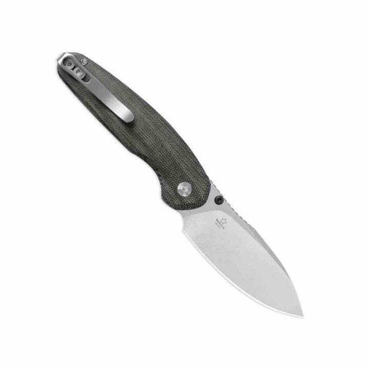 Couteau Kizer Meteora Lame Drop Point Acier Nitro-V Manche Micarta Noir Liner Lock KIV3730A1 - Livraison Gratuite