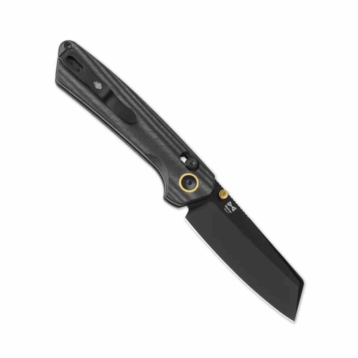 Couteau Kizer Madrac Lame Cleaver Acier Nitro-V Black Manche Micarta Noir Clutch Lock KIV3693A1 -  Livraison Gratuite