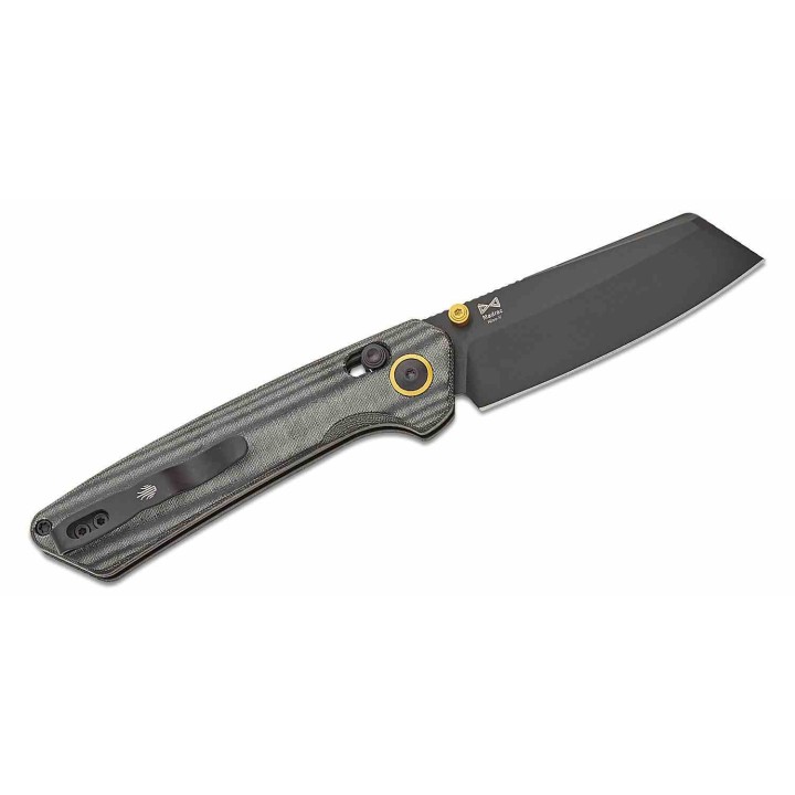 Couteau Kizer Madrac Lame Cleaver Acier Nitro-V Black Manche Micarta Noir Clutch Lock KIV3693A1 -  Livraison Gratuite