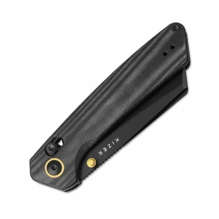 Couteau Kizer Madrac Lame Cleaver Acier Nitro-V Black Manche Micarta Noir Clutch Lock KIV3693A1 -  Livraison Gratuite