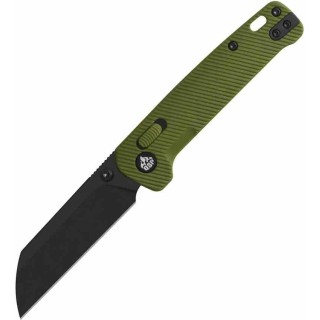 Couteau QSP Penguin Glyde Lock Lame Sheepfoot Acier 14C28N Manche FRN Vert Crossbar QS130GLB2 - Livraison Gratuite
