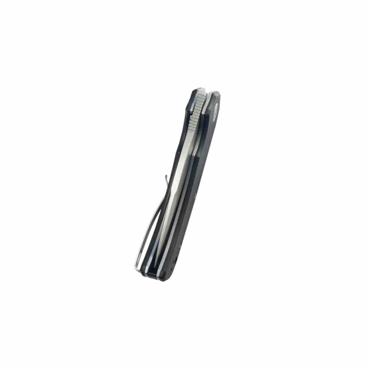 Couteau Kubey Bravo One Lame Drop Point Acier AUS-10 Manche G10 Noir Linerlock IKBS KUB319H - Livraison Gratuite