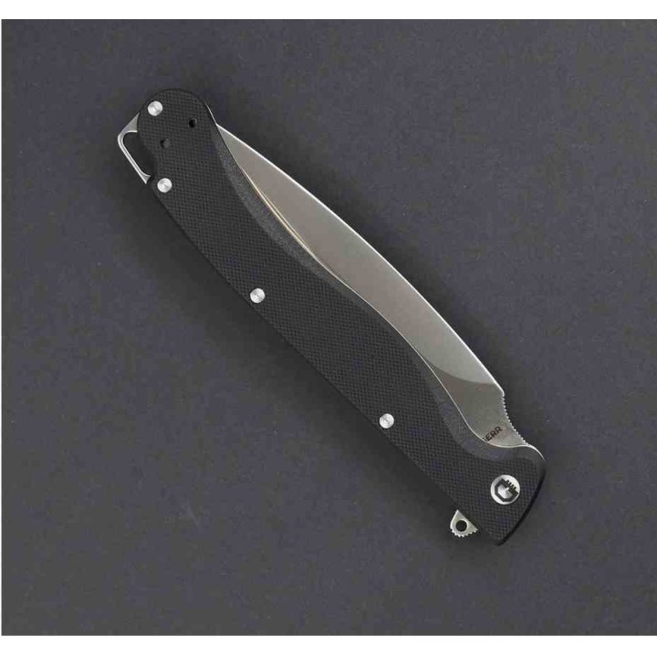 Couteau Daggerr Knives Vendetta Lame Dagger Acier VG10 Manche G-10/Acier Frame Lock Clip DGRVDBKST -  Livraison Gratuite