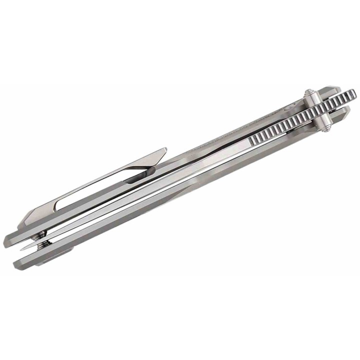 Couteau Artisan Cutlery Beest Lame Acier S35VN SW Manche Titane/Fibre Carbone Frame Lock ATZ1878GGY - Livraison Gratuite