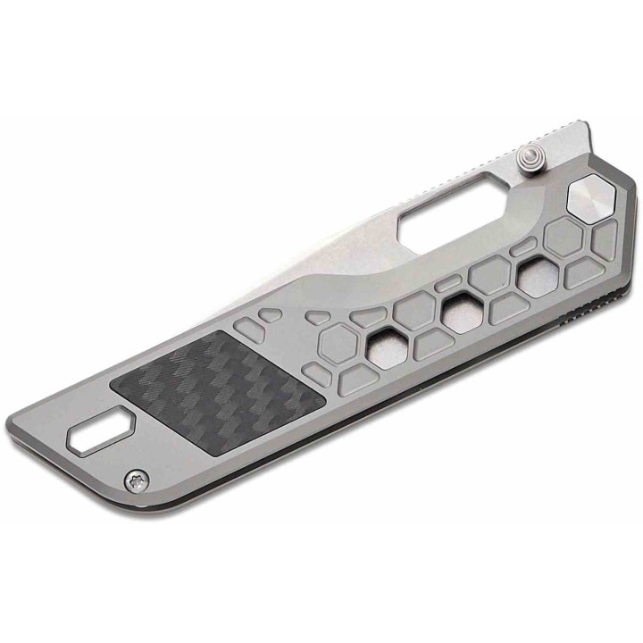 Couteau Artisan Cutlery Beest Lame Acier S35VN SW Manche Titane/Fibre Carbone Frame Lock ATZ1878GGY - Livraison Gratuite
