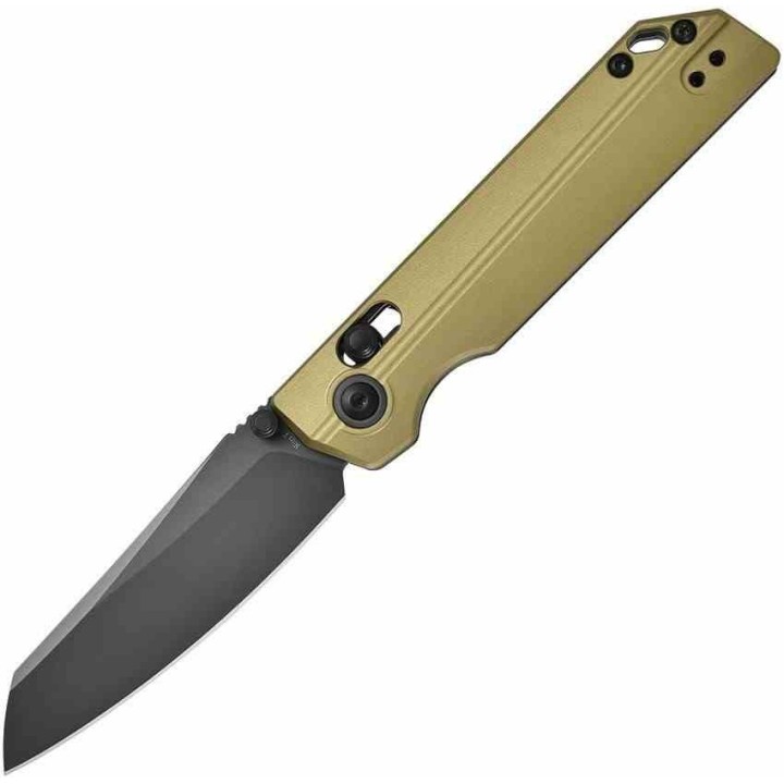 Couteau Oknife XEN Rail Lock Lame Sheepsfoot Acier Nitro-V Manche aluminium anodisé Clip OKNXENOG - Livraison Gratuite