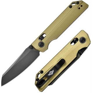 Couteau Oknife XEN Rail Lock Lame Sheepsfoot Acier Nitro-V Manche aluminium anodisé Clip OKNXENOG - Livraison Gratuite