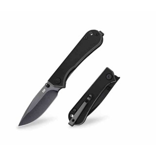 Couteau NUKNIVES Kumpanter Lame Acier Outil D2 Black Manche G10 Noir Liner Lock NUKS131008 - Livraison Gratuite