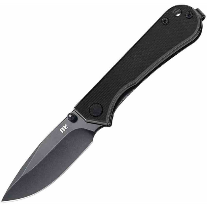 Couteau NUKNIVES Kumpanter Lame Acier Outil D2 Black Manche G10 Noir Liner Lock NUKS131008 - Livraison Gratuite