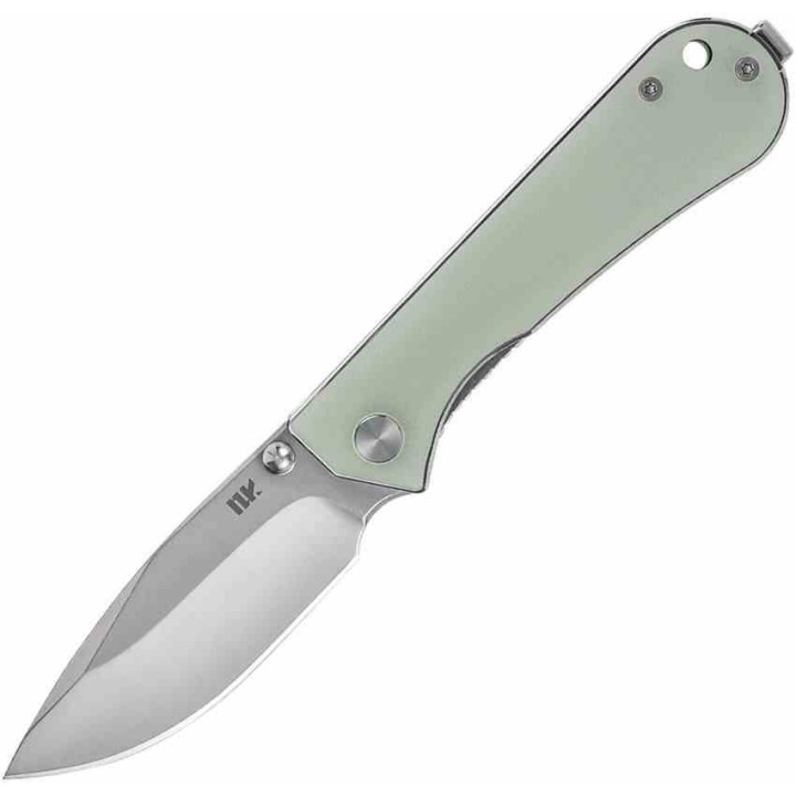 Couteau NUKNIVES Kumpanter Lame Acier D2 Manche G10 Jade Liner Lock NUKS131005 - Livraison Gratuite