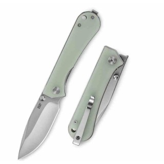 Couteau NUKNIVES Kumpanter Lame Acier D2 Manche G10 Jade Liner Lock NUKS131005 - Livraison Gratuite