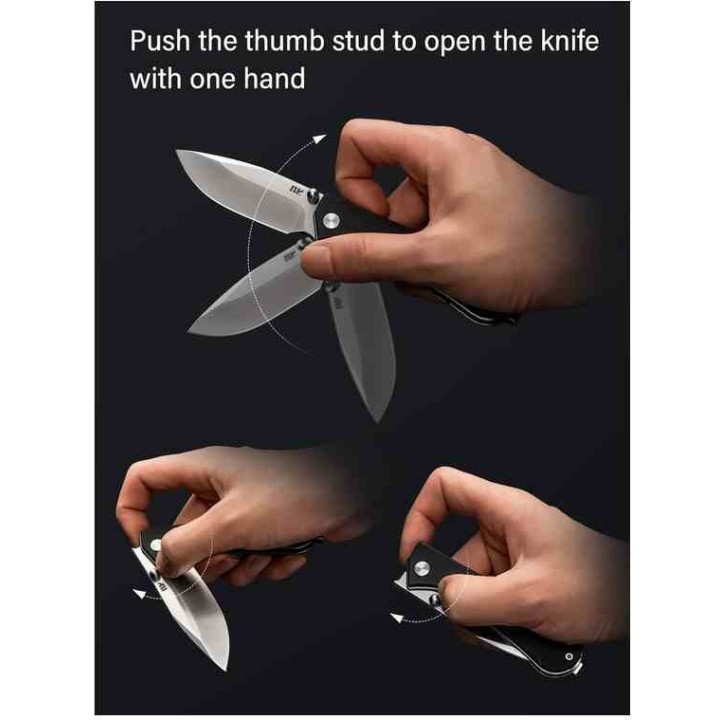 Couteau NUKNIVES Kumpanter Lame Acier D2 Manche G10 Black Liner Lock NUKS131001- Livraison Gratuite