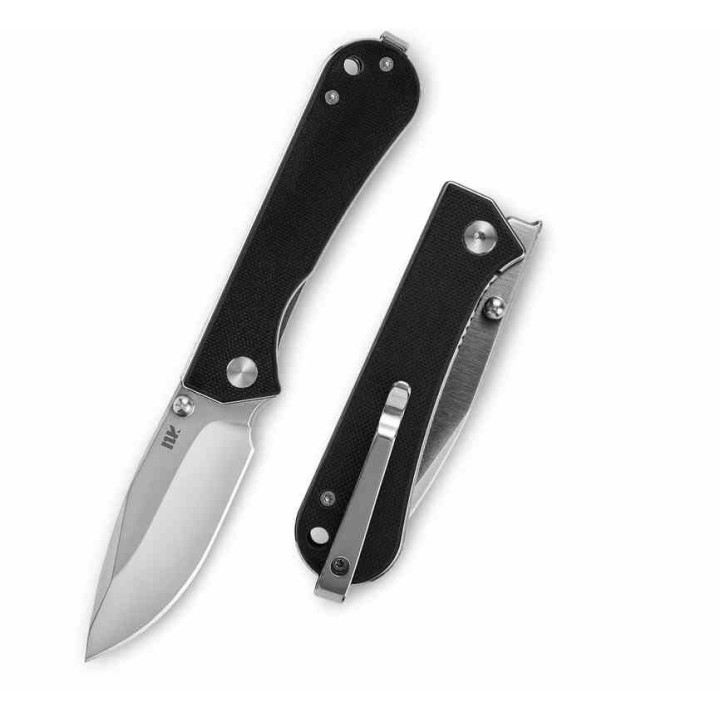Couteau NUKNIVES Kumpanter Lame Acier D2 Manche G10 Black Liner Lock NUKS131001- Livraison Gratuite